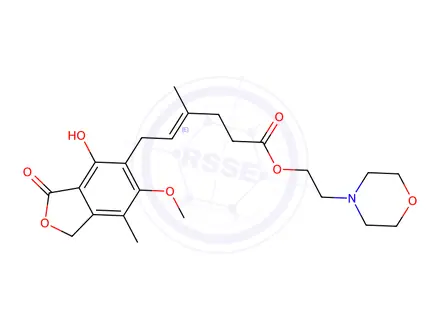Chemical structure of Mycophenolate Mofetil