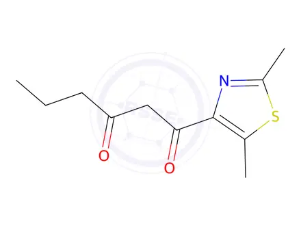 Chemical structure of 1-(2,5-Dimethylthiazol-4-yl)hexane-1,3-dione