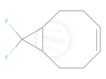 Chemical structure of Bicyclo[6.1.0]non-4-ene, 9,9-difluoro-(9CI)