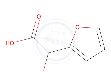 Chemical structure of alpha-hydroxyfuran-2-acetic acid