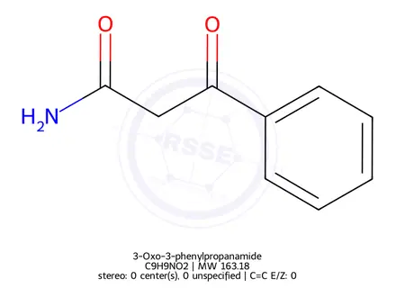 Chemical structure of 3-Oxo-3-phenylpropanamide