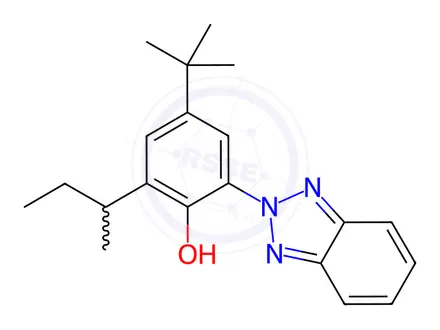 Chemical structure of 2-(3-sec-Butyl-5-tert-butyl-2-hydroxyphenyl)benzotriazole