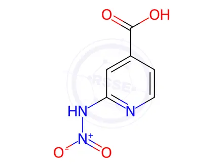 Chemical structure of 2-Nitroamino-isonicotinic acid