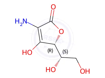 Chemical structure of scorbamic acid