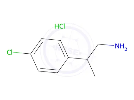 Chemical structure of 2-(4-Chlorophenyl)propylamine hydrochloride
