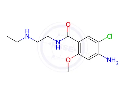 Chemical structure of N-Desethyl Metoclopramide