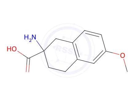 Chemical structure of 2-Amino-6-methoxy-1,2,3,4-tetrahydronaphthalene-2-carboxylic Acid