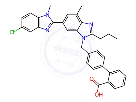 Chemical structure of Telmisartan Impurity J