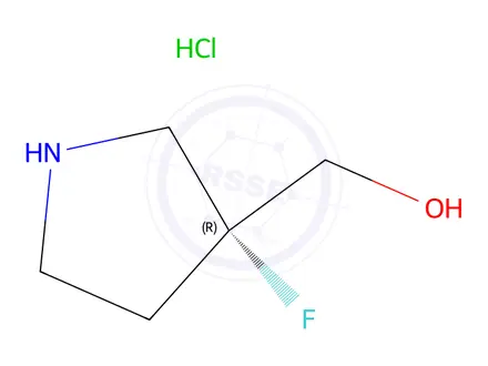 Chemical structure of [(3R)-3-fluoropyrrolidin-3-yl]methanol;hydrochloride