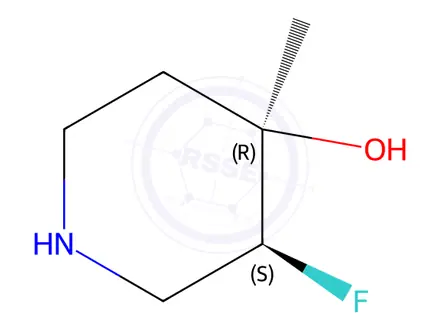 Chemical structure of (3S,4R)-3-Fluoro-4-methylpiperidin-4-ol