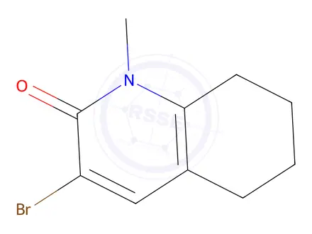 Chemical structure of 3-Bromo-1-methyl-5,6,7,8-tetrahydroquinolin-2(1H)-one