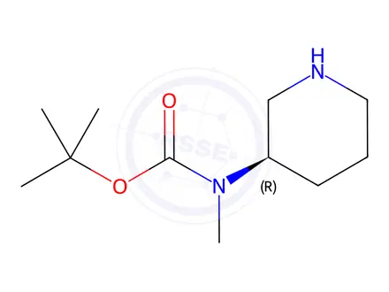 Chemical structure of (R)-3-N-Boc-3-(methylamino)piperidine