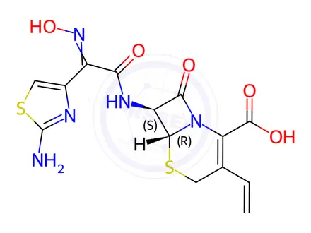 Chemical structure of Cefdinir Cp Impurity N;7S-Cefdinir(USP)