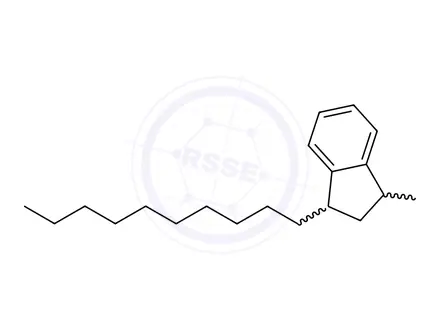 Chemical structure of 1-decyl-3-methylindan