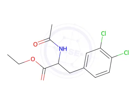 Chemical structure of AC-DL-PHE(3,4-CL2)-OET