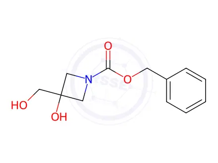 Chemical structure of benzyl 3-hydroxy-3-(hydroxymethyl)azetidine-1-carboxylate