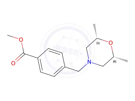 Chemical structure of Methyl 4-{[cis-2,6-Dimethylmorpholin-4-yl]-methyl}benzoate
