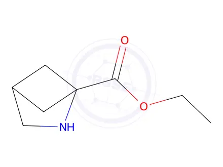 Chemical structure of ethyl 2-azabicyclo[2.1.1]hexane-1-carboxylate hydrochloride