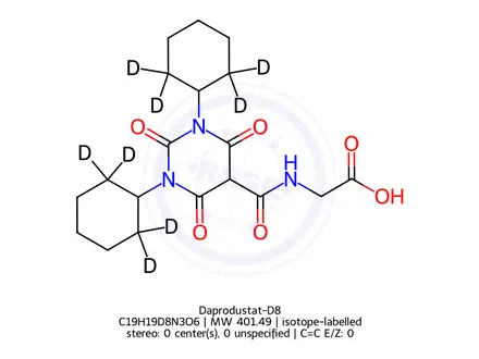 Chemical structure of Daprodustat-D8