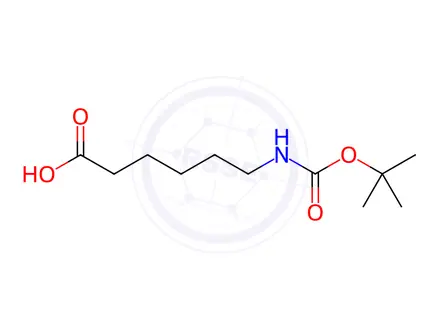 Chemical structure of 6-((tert-Butoxycarbonyl)amino)hexanoic acid