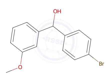 Chemical structure of (4-Bromophenyl)(3-methoxyphenyl)methanol