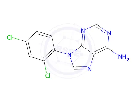 Chemical structure of 9-(2,4-Dichlorophenyl)-9H-purin-6-amine