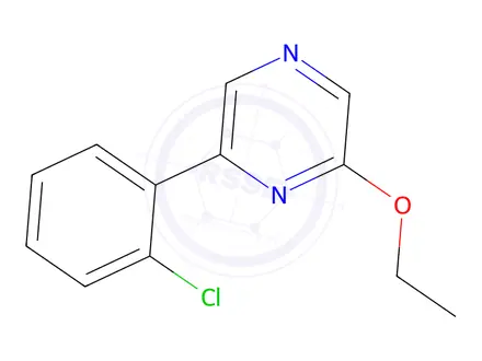 Chemical structure of 2-(2-Chlorophenyl)-6-ethoxypyrazine