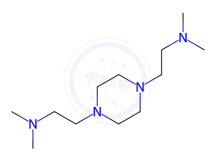 Chemical structure of N,N,N',N'-TETRAMETHYLPIPERAZINE-1,4-DIETHYLAMINE