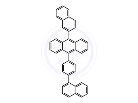 Chemical structure of 9-(4-(Naphthalen-1-yl)phenyl)-10-(naphthalen-2-yl)anthracene