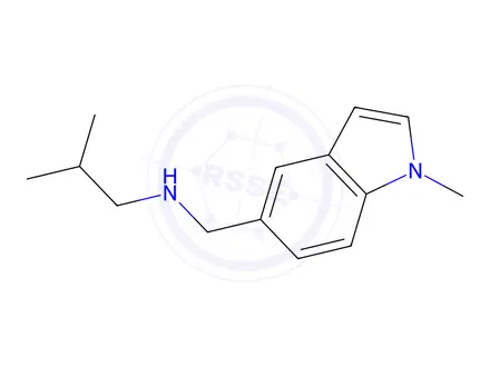 Chemical structure of 2-Methyl-N-((1-methyl-1h-indol-5-yl)methyl)propan-1-amine