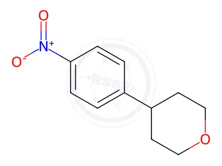 Chemical structure of 4-(4-Nitrophenyl)tetrahydro-2H-pyran
