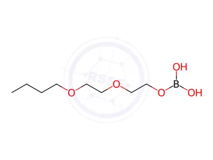 Chemical structure of Ethanol, 2-(2-butoxyethoxy)-, ester with boric acid (H3BO3)