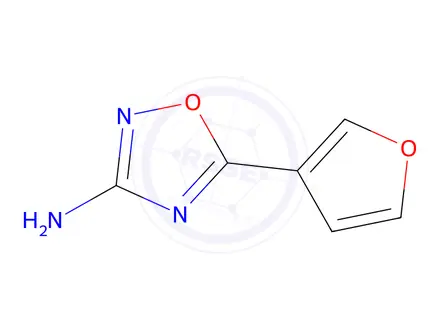 Chemical structure of 5-(furan-3-yl)-1,2,4-oxadiazol-3-amine