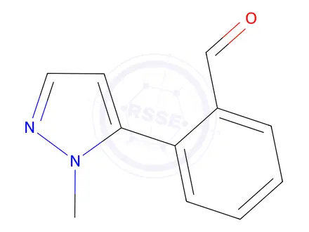 Chemical structure of 2-(1-methyl-1H-pyrazol-5-yl)benzaldehyde