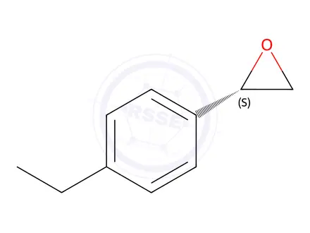 Chemical structure of Oxirane, 2-(4-ethylphenyl)-, (2S)-