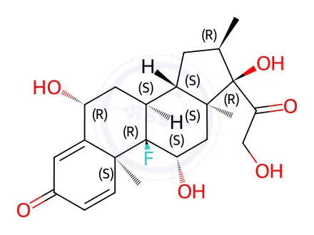 Chemical structure of 6β-Hydroxy Dexamethasone