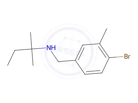 Chemical structure of n-(4-Bromo-3-methylbenzyl)-2-methylbutan-2-amine