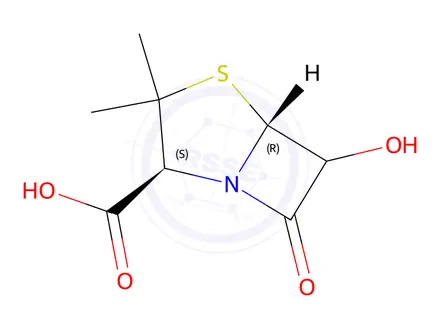 Chemical structure of 6-Hydroxypenicillanic Acid