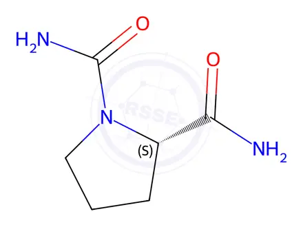 Chemical structure of (S)-pyrrolidine-1,2-dicarboxamide