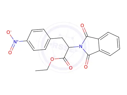 Chemical structure of (S)-Ethyl 2-(1,3-dioxoisoindolin-2-yl)-3-(4-nitrophenyl)propanoate