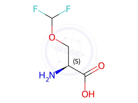 Chemical structure of O-(difluoromethyl)-L-serine