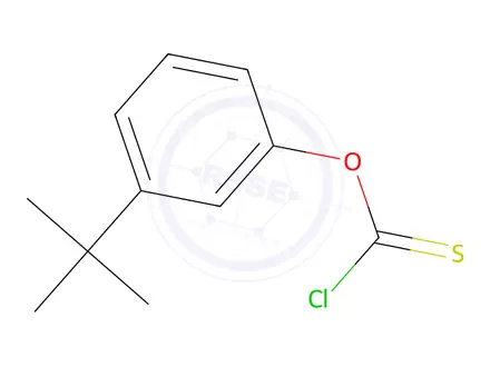 Chemical structure of O-(3-(tert-butyl)phenyl) carbonochloridothioate