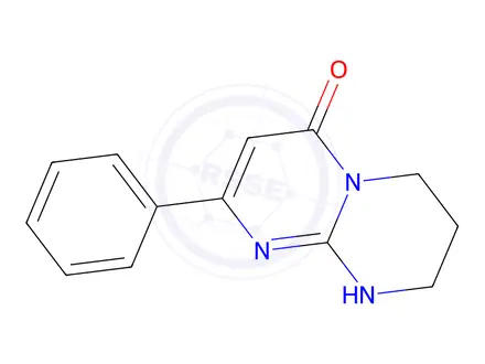 Chemical structure of 2-phenyl-6,7,8,9-tetrahydro-4h-pyrimido[1,2-a]pyrimidin-4-one