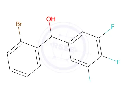 Chemical structure of (2-Bromophenyl)(3,4,5-trifluorophenyl)methanol