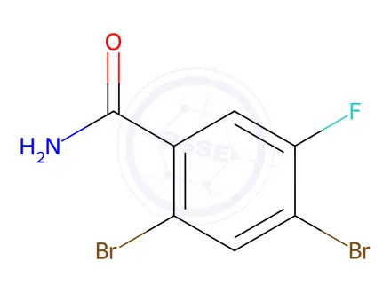 Chemical structure of Benzamide, 2,4-dibromo-5-fluoro-