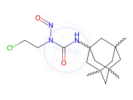 Chemical structure of N-(2-Chloroethyl)-N-nitroso-N'-(3,5,7-trimethyltricyclo[3.3.1.13,7]decan-1-yl)urea