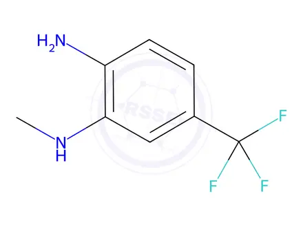 Chemical structure of N*2*-Methyl-4-trifluoromethyl-benzene-1,2-diamine
