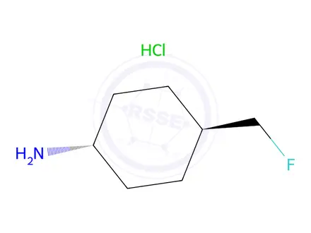 Chemical structure of trans-4-(fluoromethyl)cyclohexanamine;hydrochloride