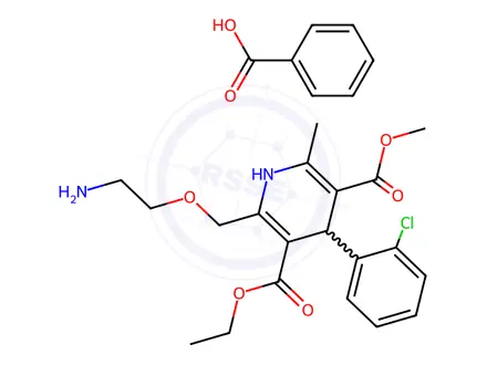 Chemical structure of Amlodipine Benzoate