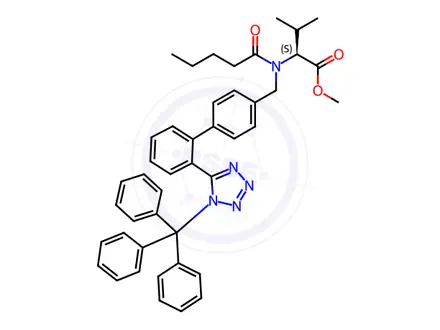 Chemical structure of Trityl valsartan methyl ester